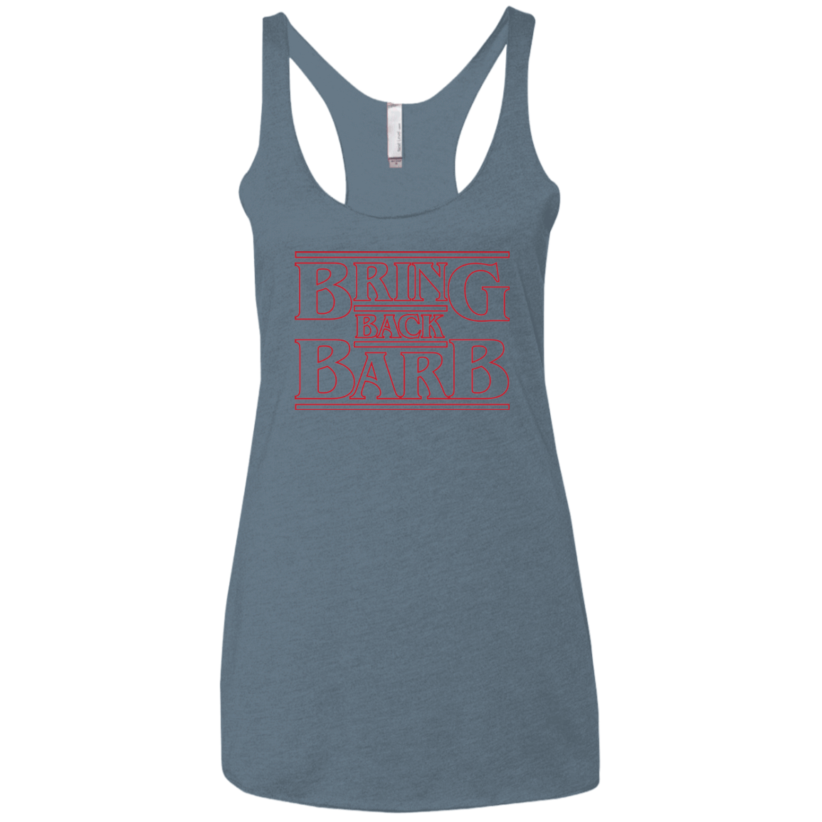 T-Shirts Indigo / X-Small Bring Back Barb Women's Triblend Racerback Tank