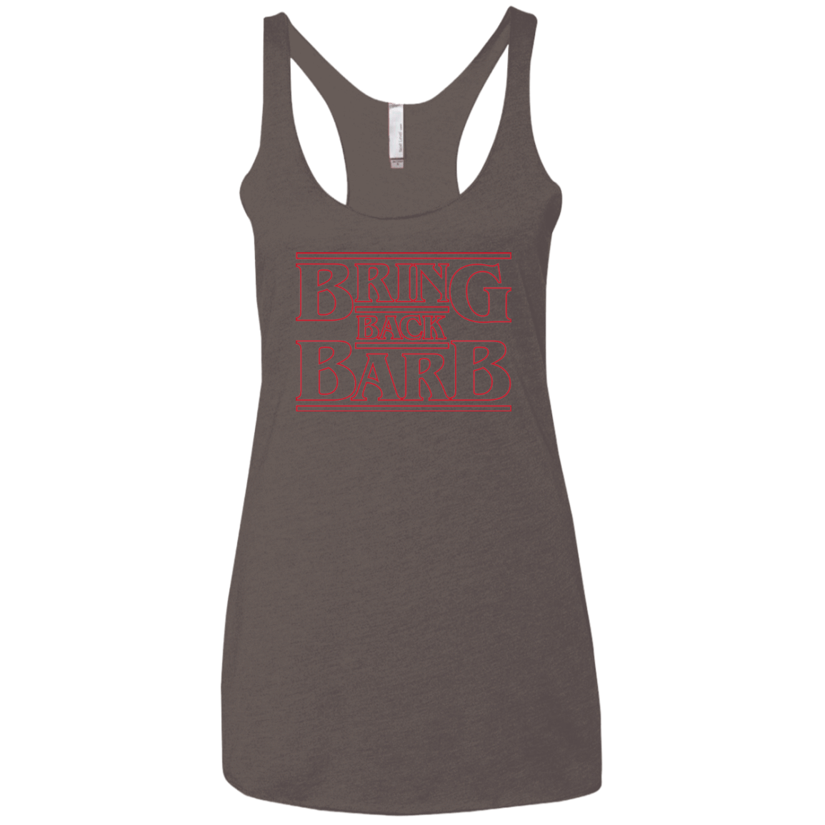 T-Shirts Macchiato / X-Small Bring Back Barb Women's Triblend Racerback Tank