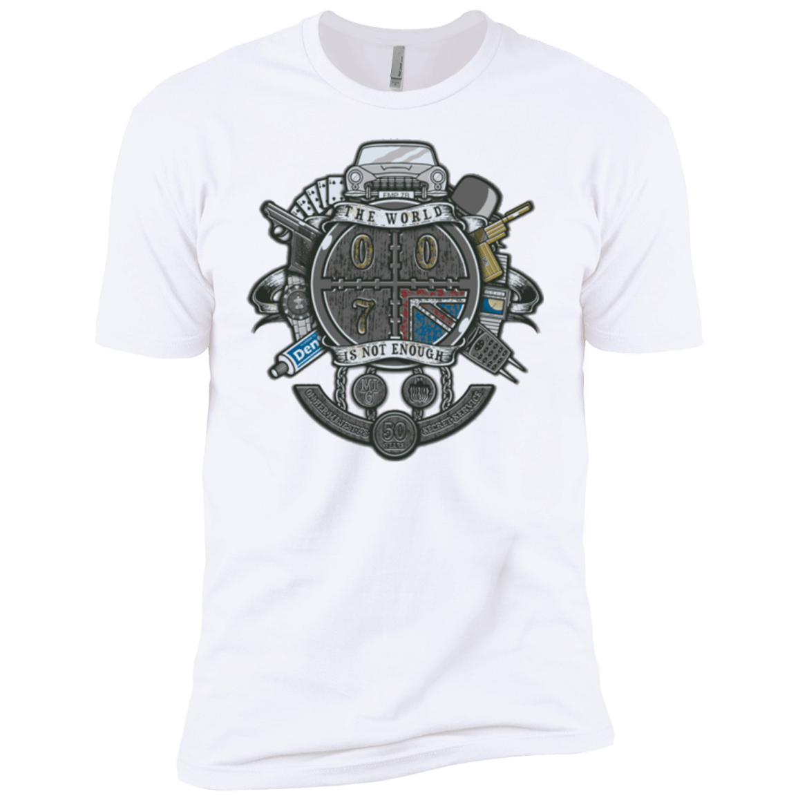 T-Shirts White / YXS British Spy Crest Boys Premium T-Shirt