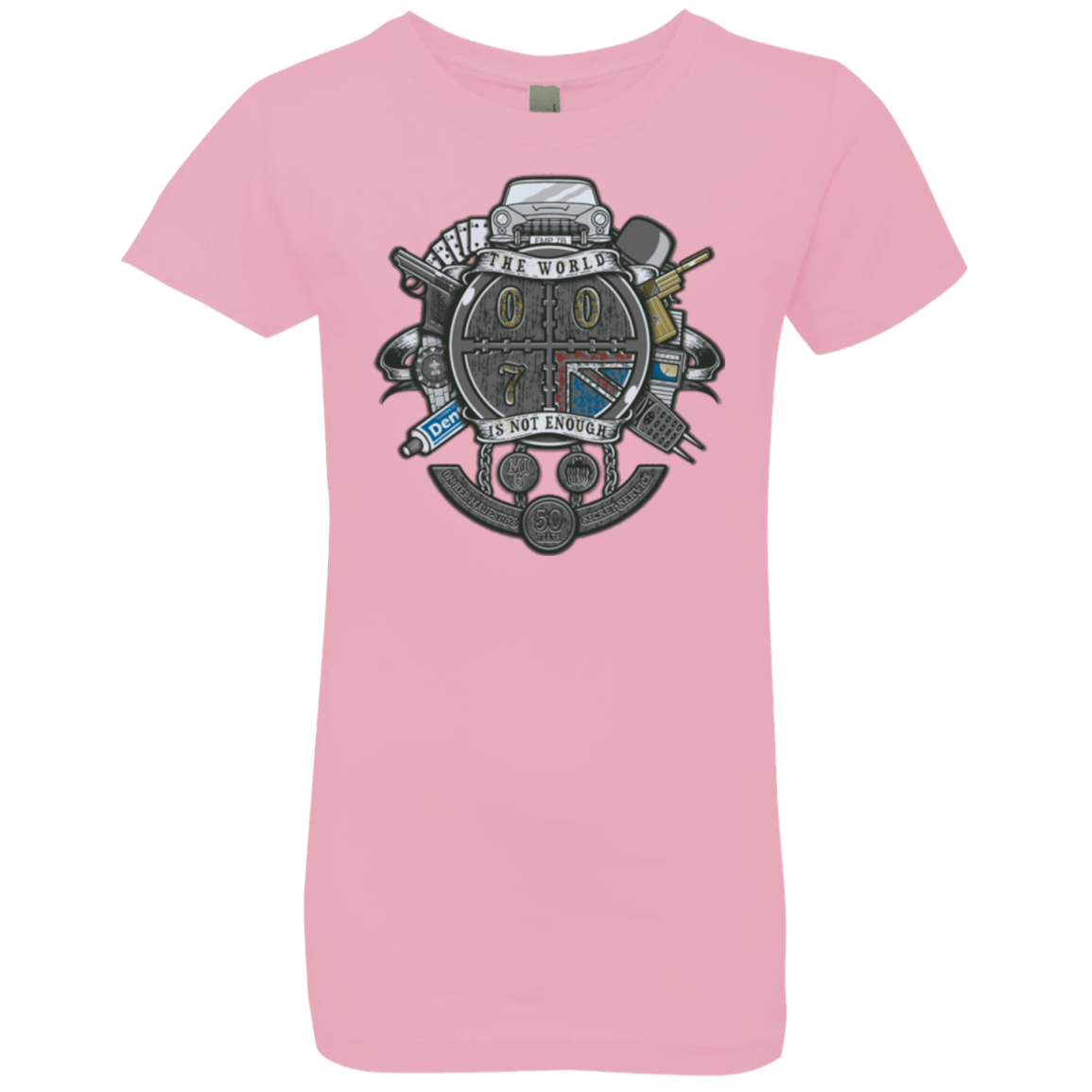 T-Shirts Light Pink / YXS British Spy Crest Girls Premium T-Shirt