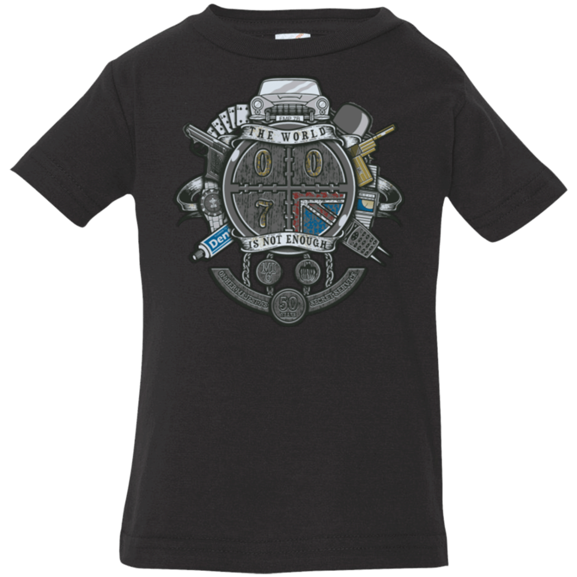 T-Shirts Black / 6 Months British Spy Crest Infant PremiumT-Shirt