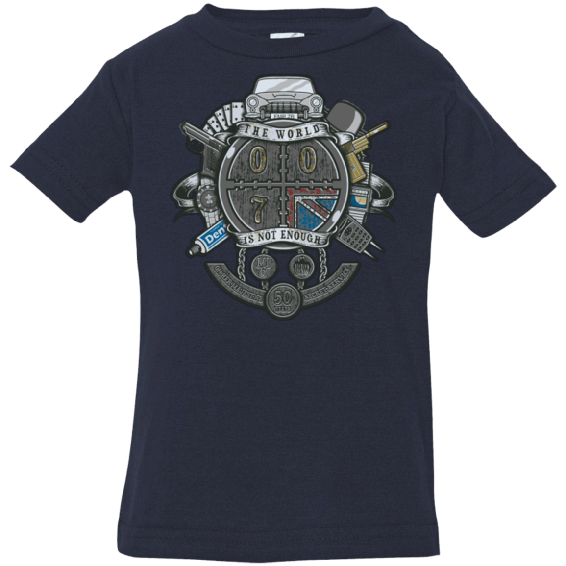 T-Shirts Navy / 6 Months British Spy Crest Infant PremiumT-Shirt