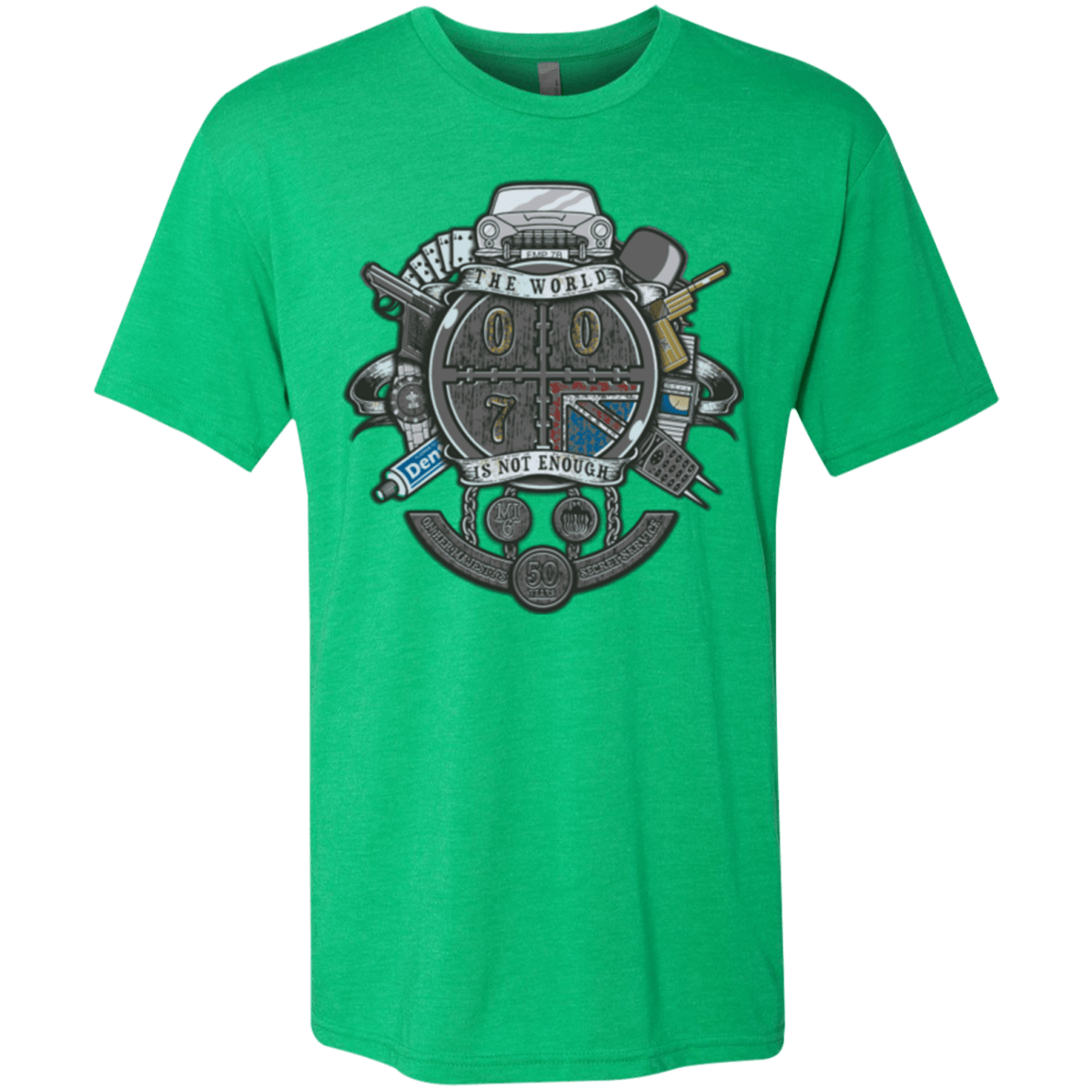 T-Shirts Envy / Small British Spy Crest Men's Triblend T-Shirt