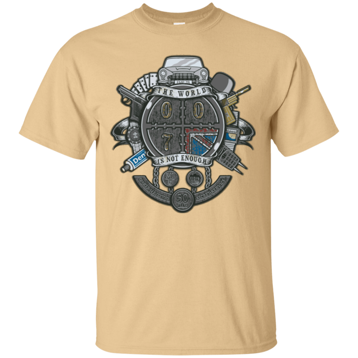 T-Shirts Vegas Gold / Small British Spy Crest T-Shirt