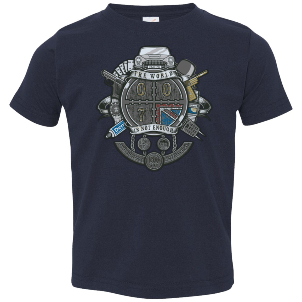 T-Shirts Navy / 2T British Spy Crest Toddler Premium T-Shirt