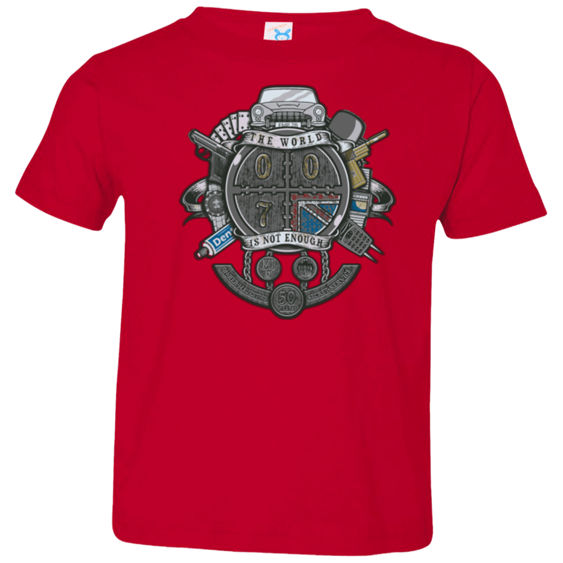 T-Shirts Red / 2T British Spy Crest Toddler Premium T-Shirt