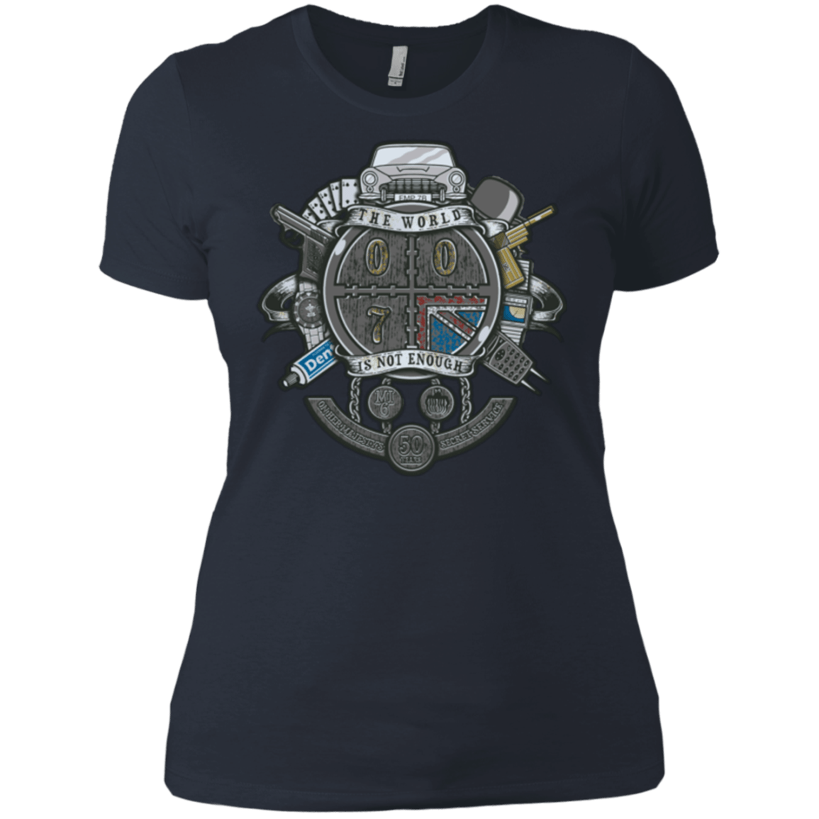 T-Shirts Indigo / X-Small British Spy Crest Women's Premium T-Shirt