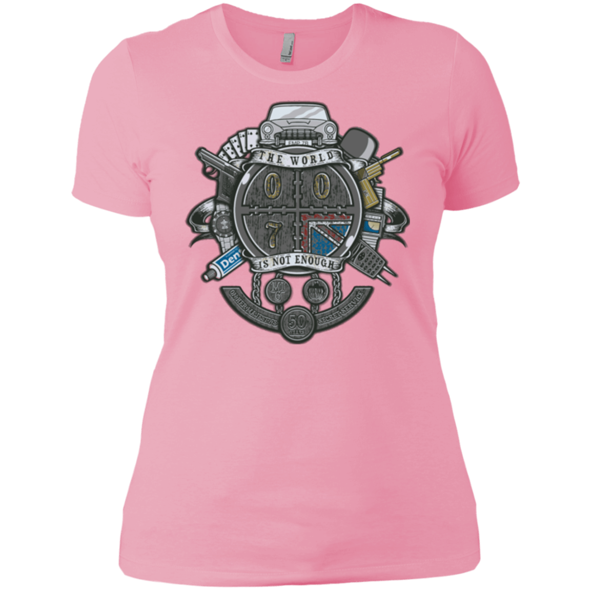 T-Shirts Light Pink / X-Small British Spy Crest Women's Premium T-Shirt