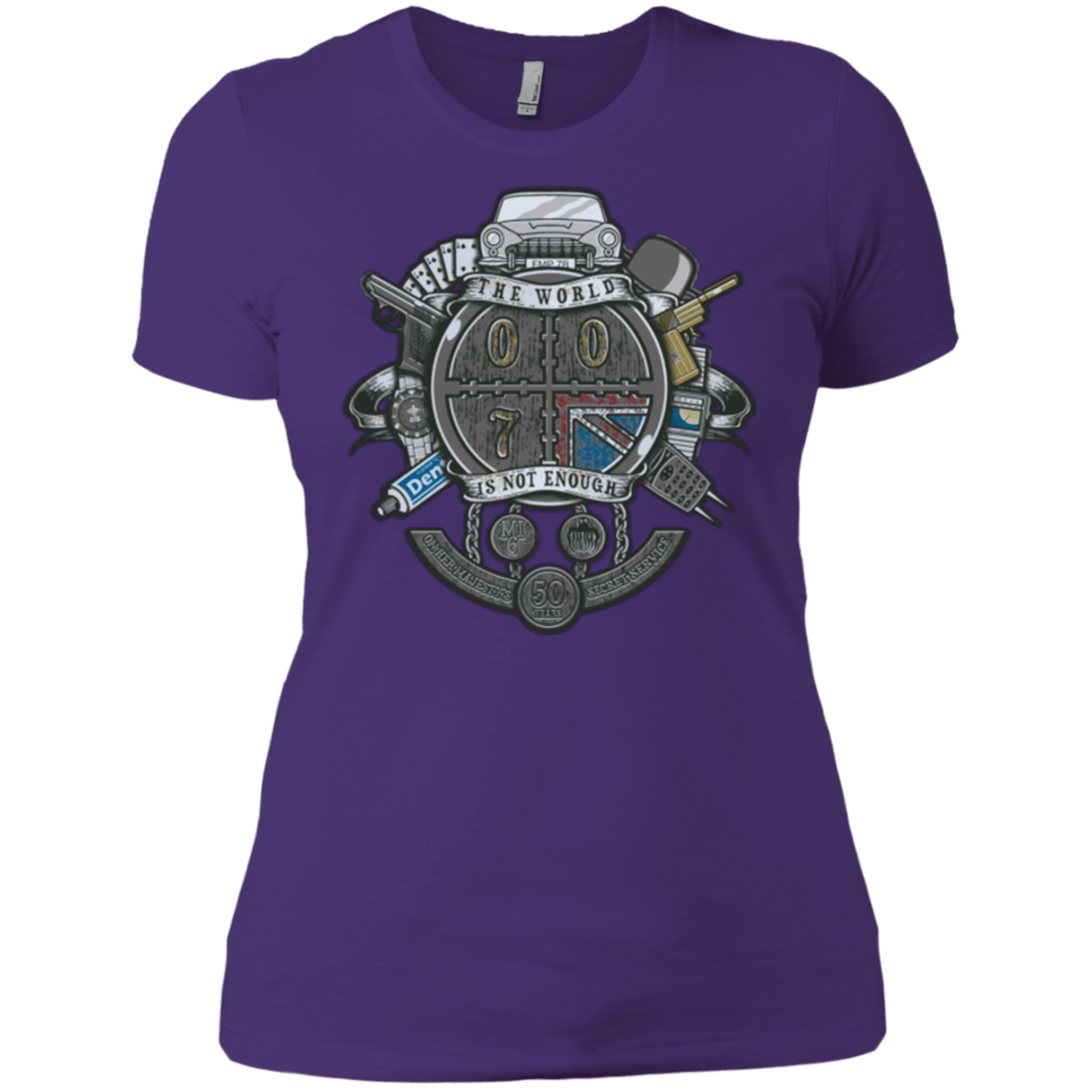 T-Shirts Purple / X-Small British Spy Crest Women's Premium T-Shirt