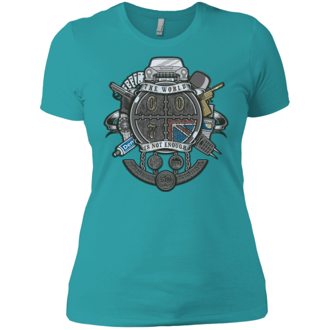 T-Shirts Tahiti Blue / X-Small British Spy Crest Women's Premium T-Shirt
