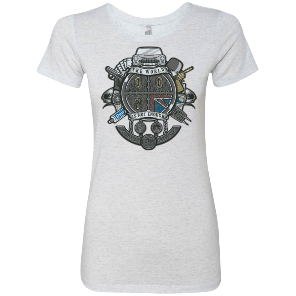 T-Shirts Heather White / Small British Spy Crest Women's Triblend T-Shirt
