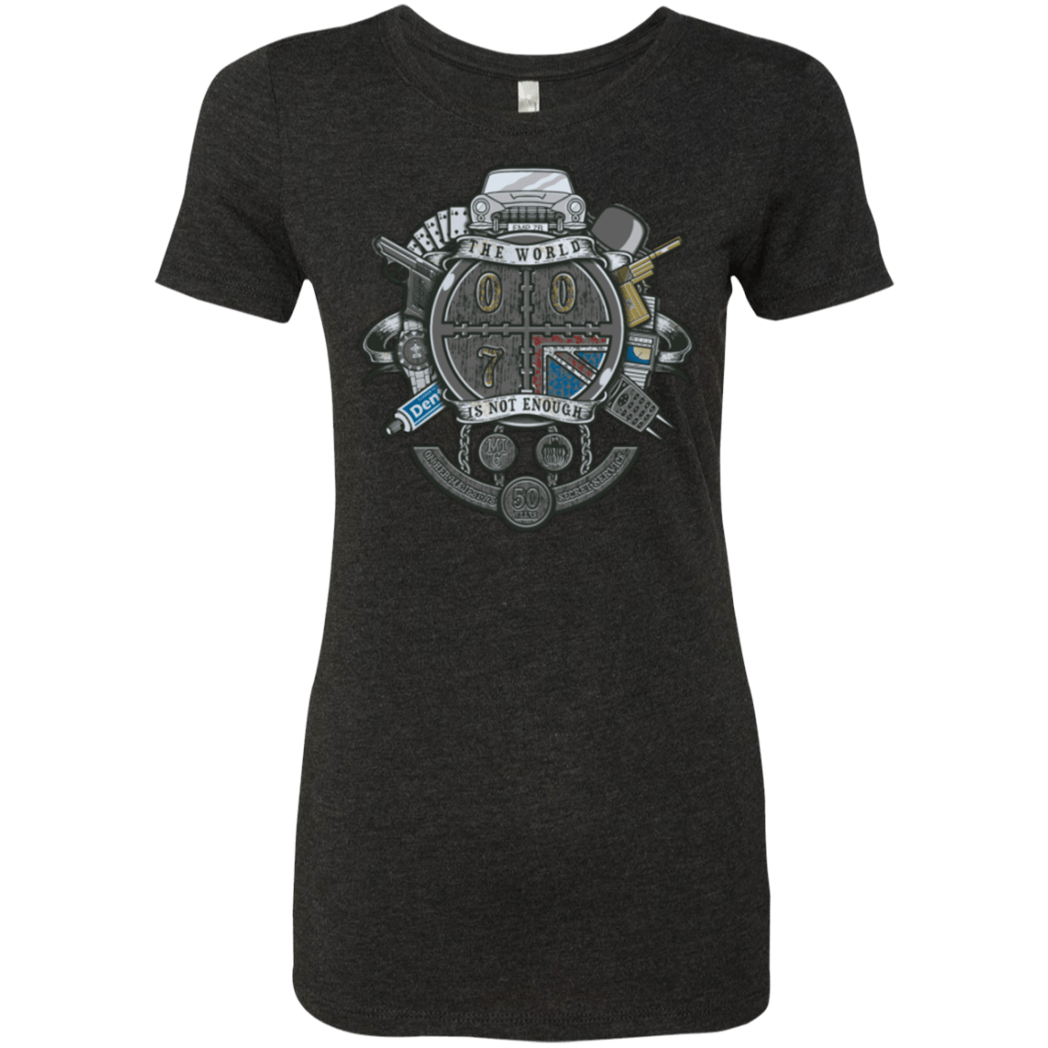 T-Shirts Vintage Black / Small British Spy Crest Women's Triblend T-Shirt