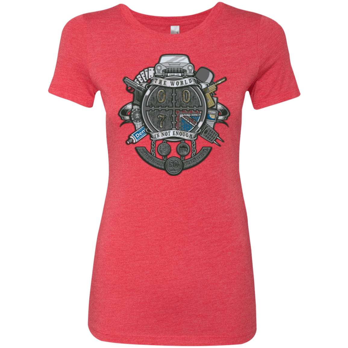 T-Shirts Vintage Red / Small British Spy Crest Women's Triblend T-Shirt