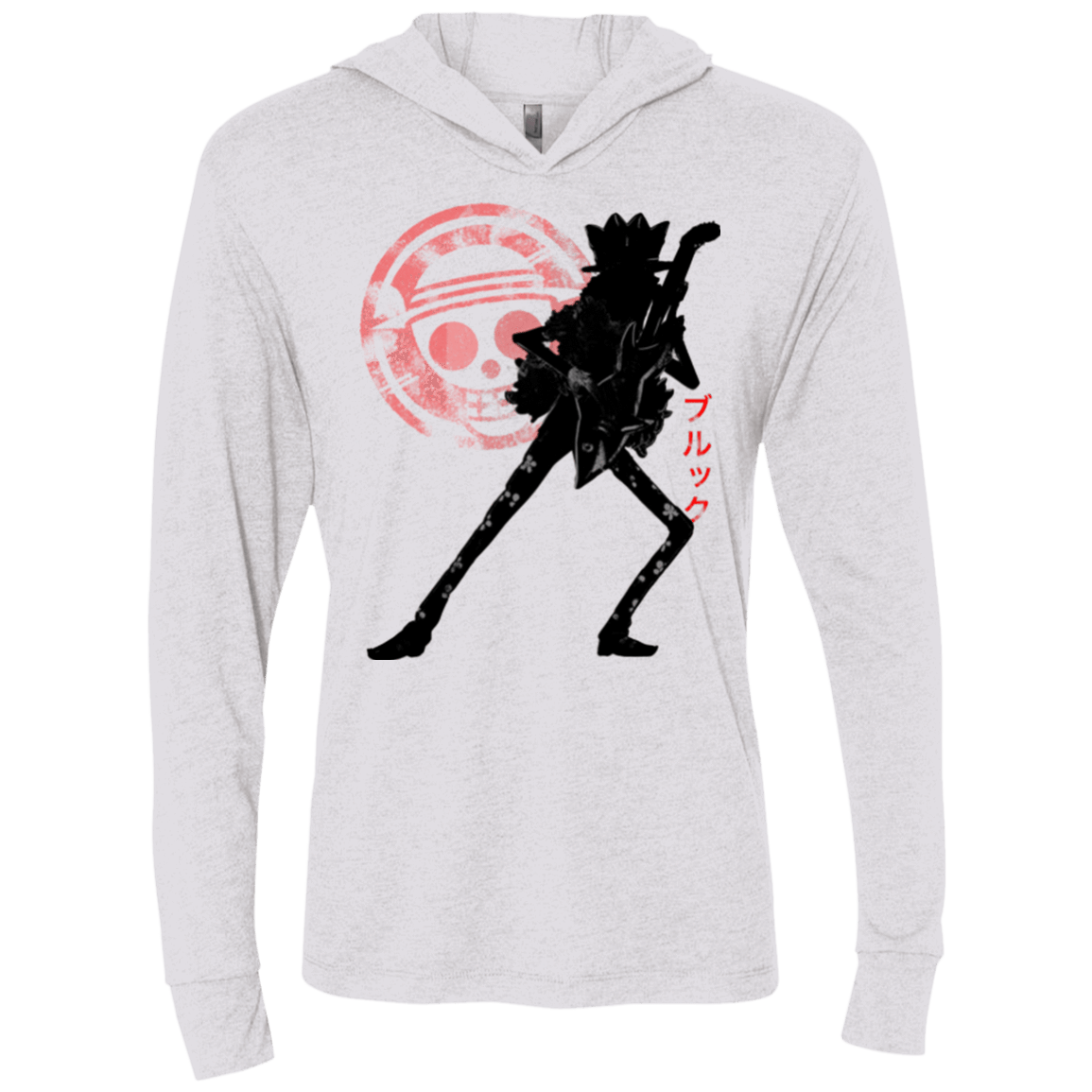 T-Shirts Heather White / X-Small Brook Triblend Long Sleeve Hoodie Tee