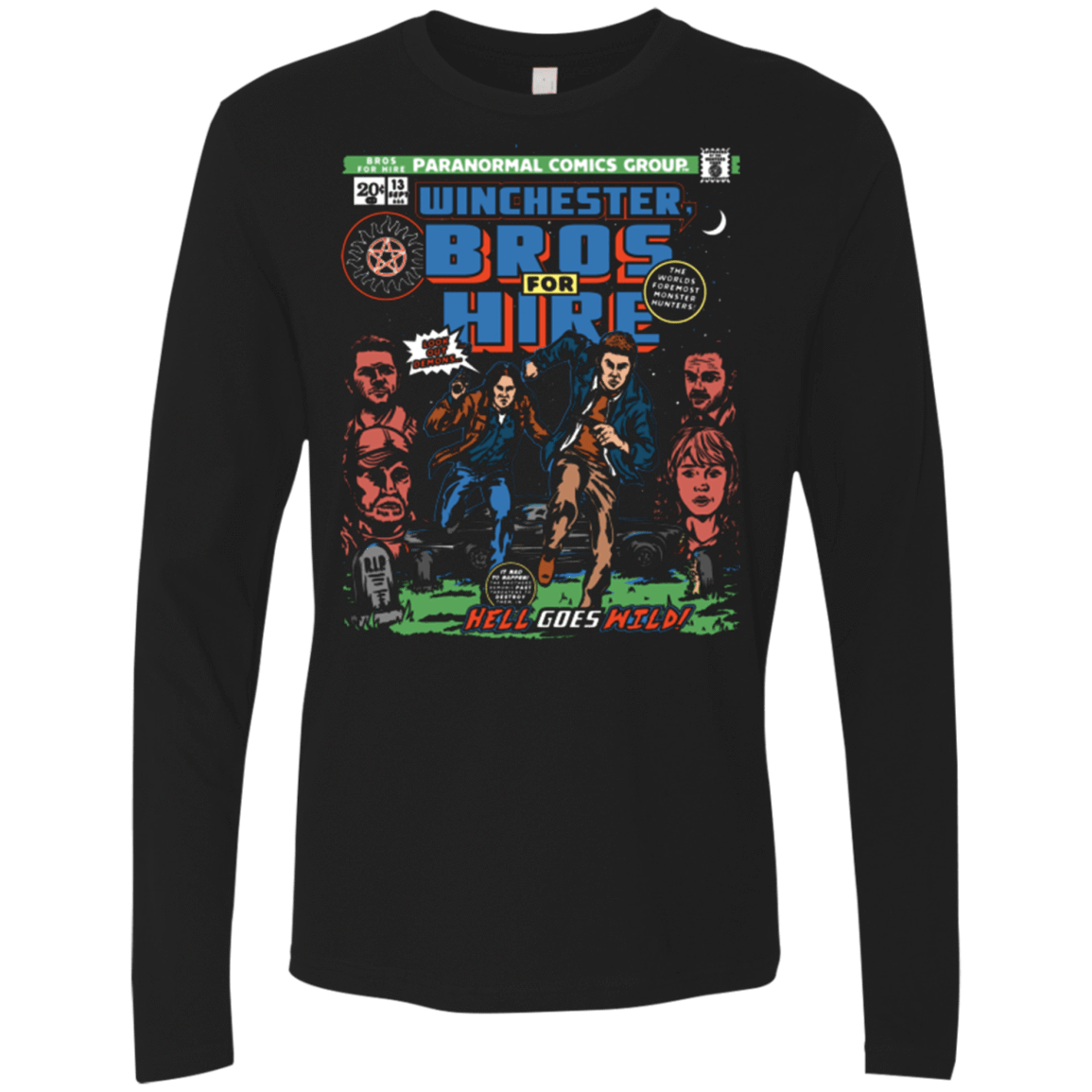 T-Shirts Black / Small Bros 4 Hire Men's Premium Long Sleeve