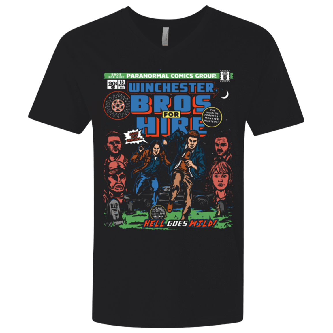 T-Shirts Black / X-Small Bros 4 Hire Men's Premium V-Neck