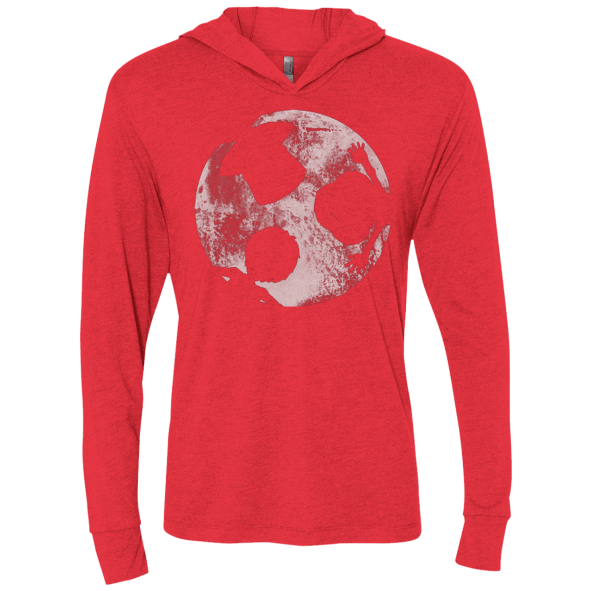 T-Shirts Vintage Red / X-Small Brothers Moon Triblend Long Sleeve Hoodie Tee