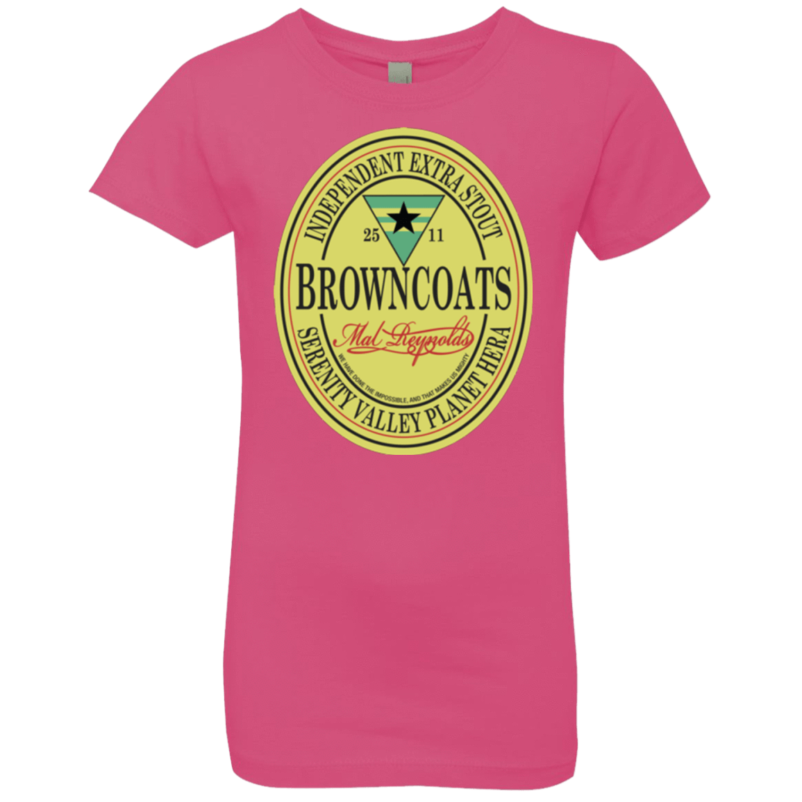 T-Shirts Hot Pink / YXS Browncoats Stout Girls Premium T-Shirt
