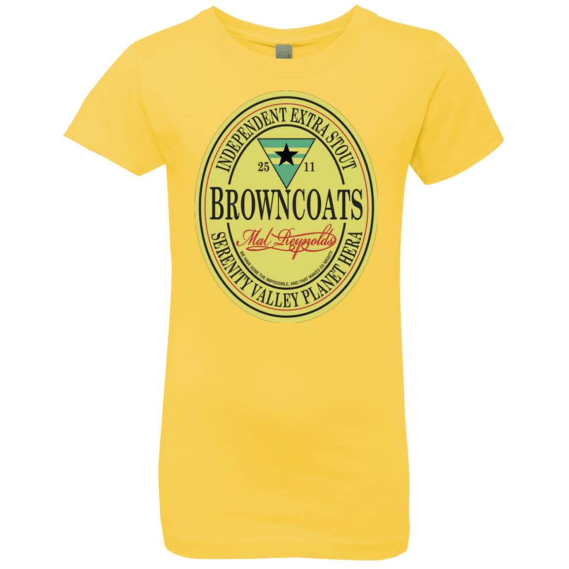 T-Shirts Vibrant Yellow / YXS Browncoats Stout Girls Premium T-Shirt