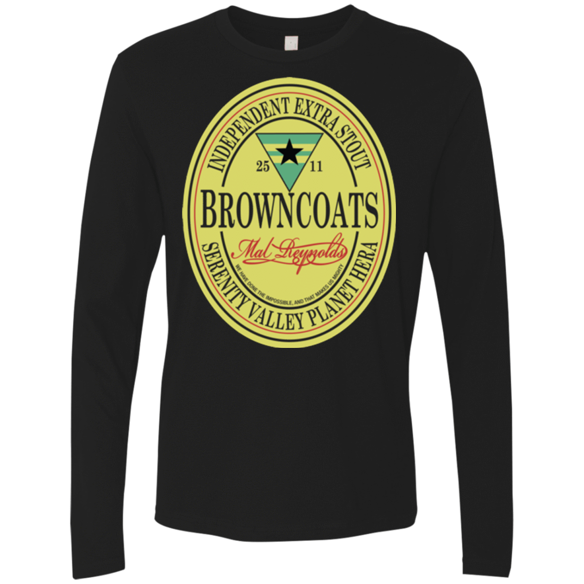 T-Shirts Black / Small Browncoats Stout Men's Premium Long Sleeve