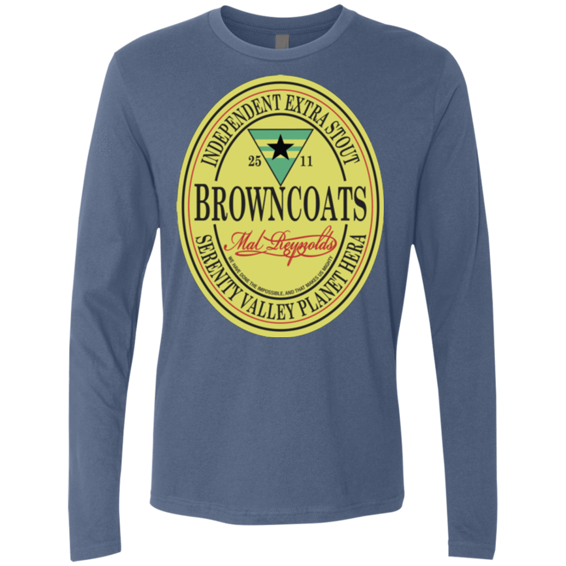 T-Shirts Indigo / Small Browncoats Stout Men's Premium Long Sleeve