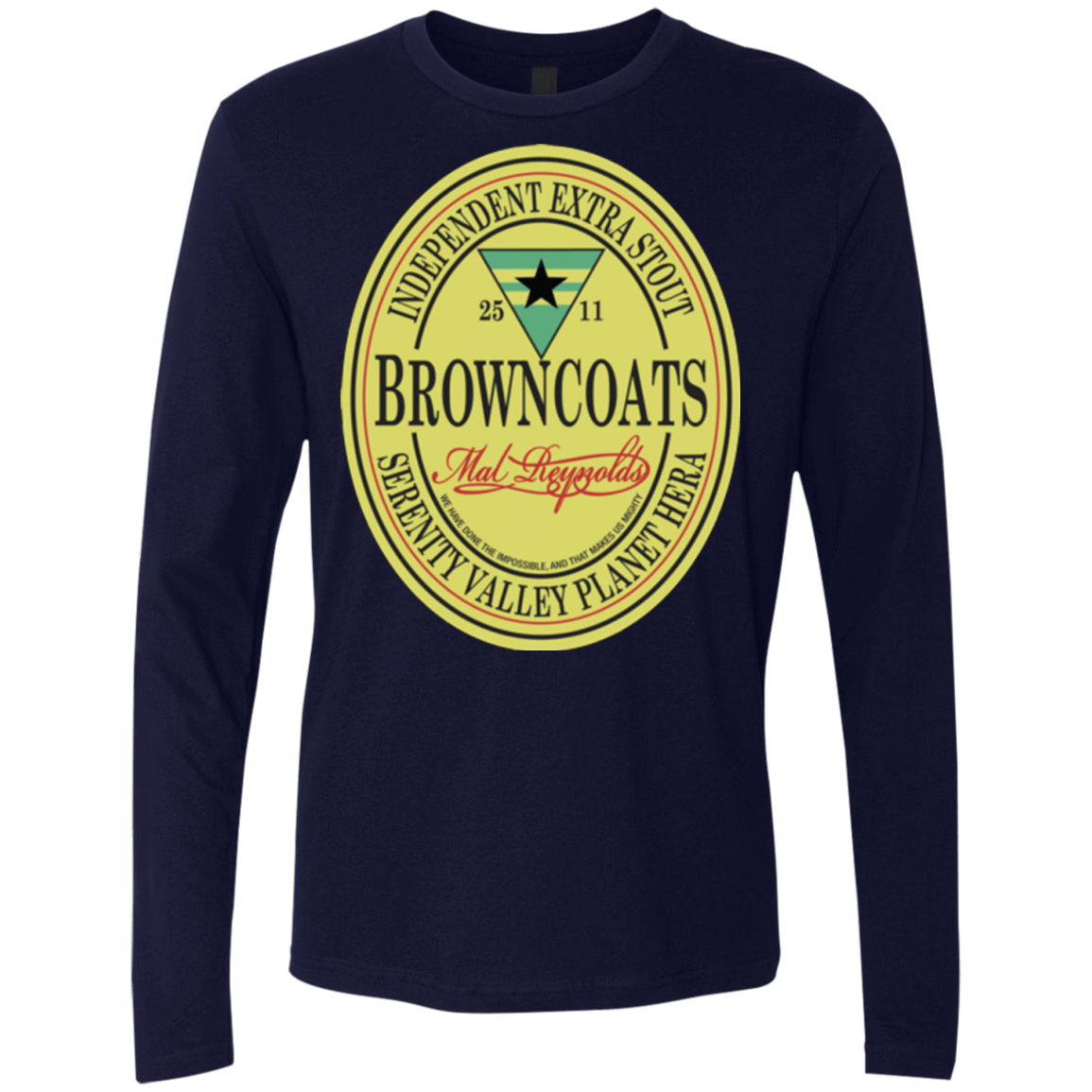 T-Shirts Midnight Navy / Small Browncoats Stout Men's Premium Long Sleeve