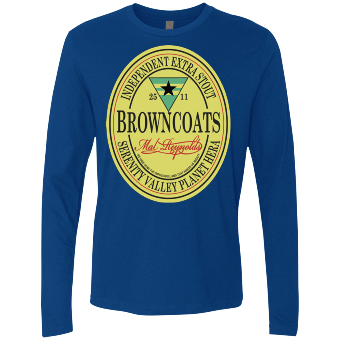 T-Shirts Royal / Small Browncoats Stout Men's Premium Long Sleeve