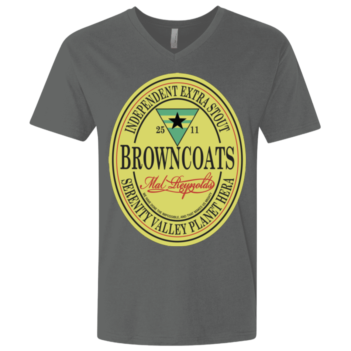 T-Shirts Heavy Metal / X-Small Browncoats Stout Men's Premium V-Neck