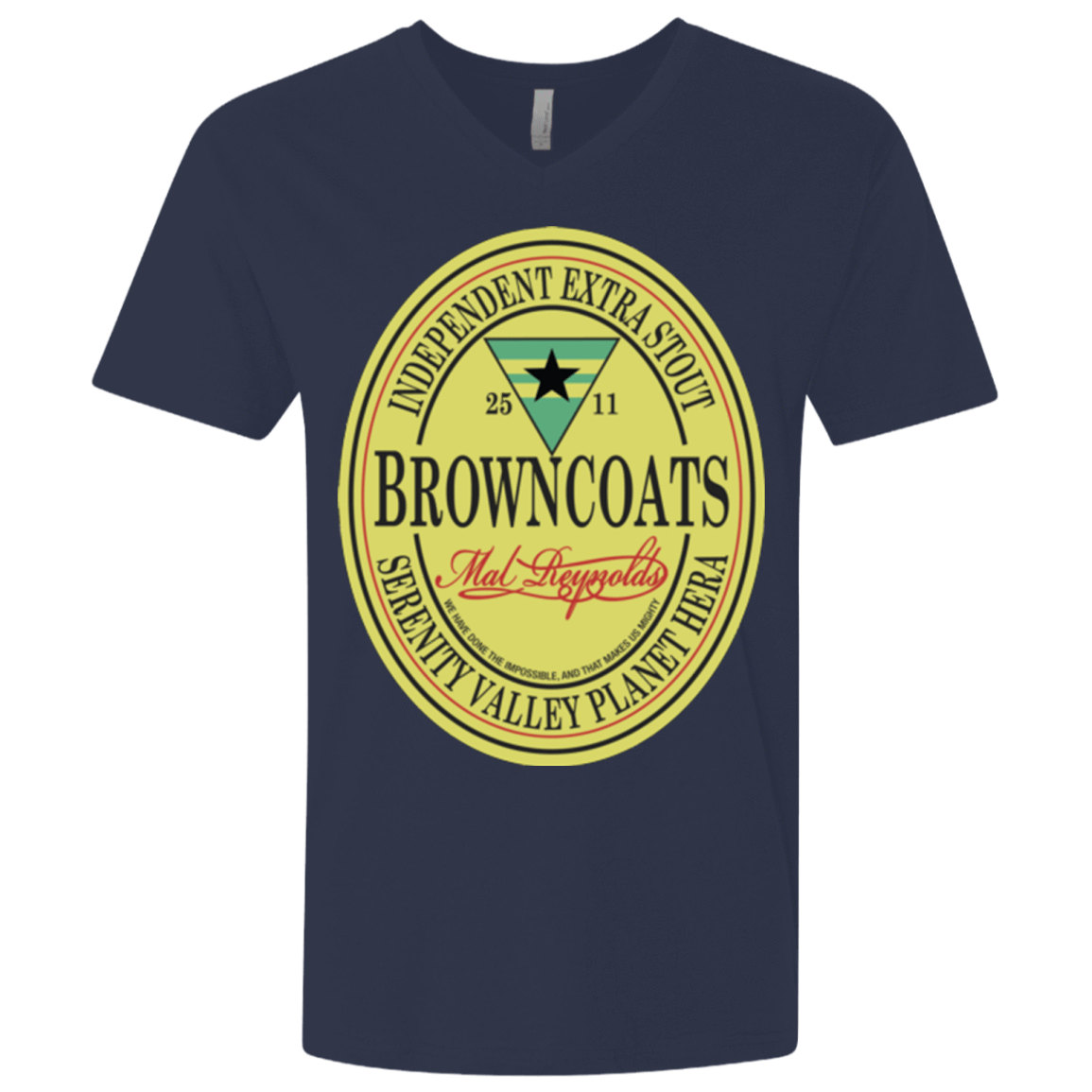 T-Shirts Midnight Navy / X-Small Browncoats Stout Men's Premium V-Neck