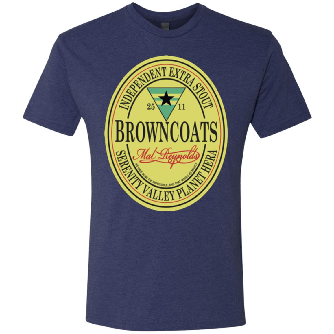 T-Shirts Vintage Navy / Small Browncoats Stout Men's Triblend T-Shirt