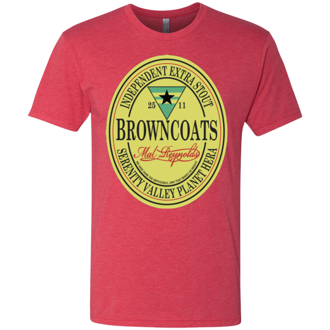 T-Shirts Vintage Red / Small Browncoats Stout Men's Triblend T-Shirt