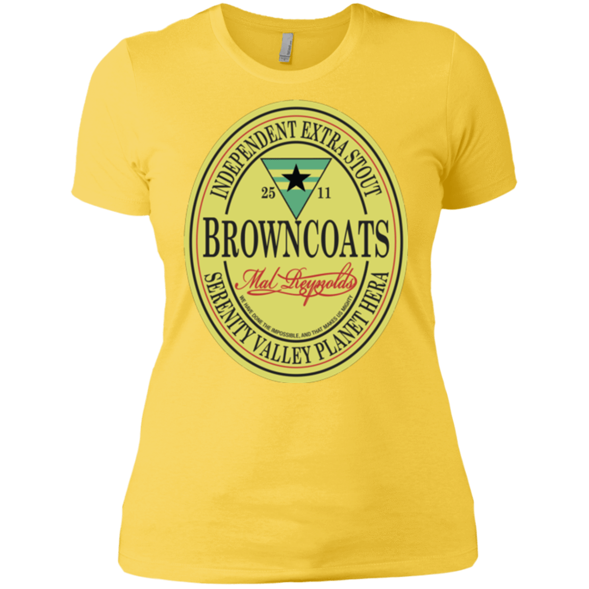 T-Shirts Vibrant Yellow / X-Small Browncoats Stout Women's Premium T-Shirt
