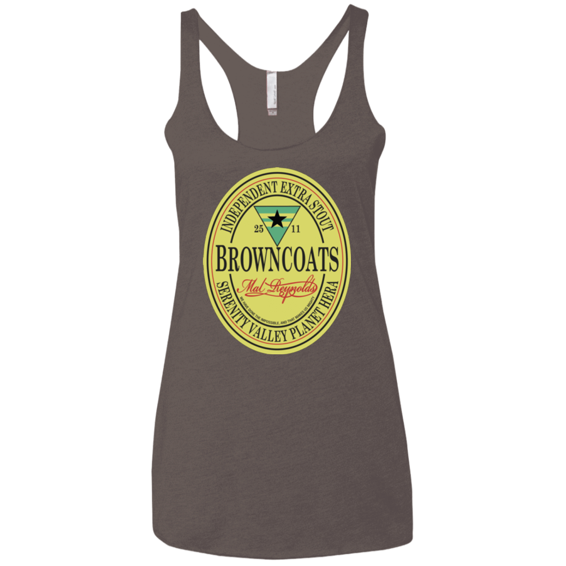T-Shirts Macchiato / X-Small Browncoats Stout Women's Triblend Racerback Tank