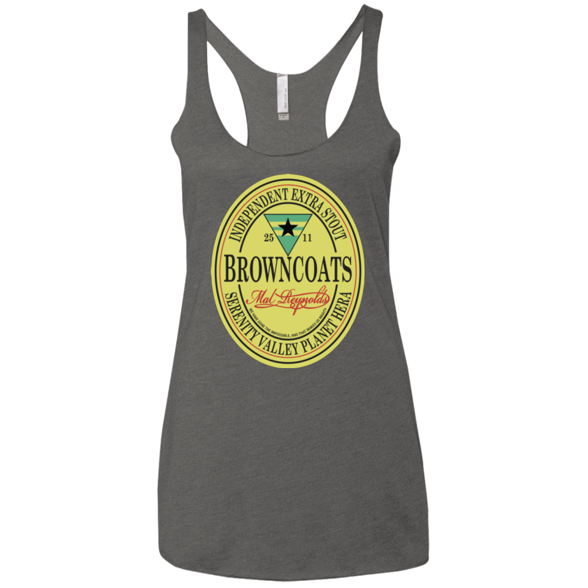 T-Shirts Premium Heather / X-Small Browncoats Stout Women's Triblend Racerback Tank
