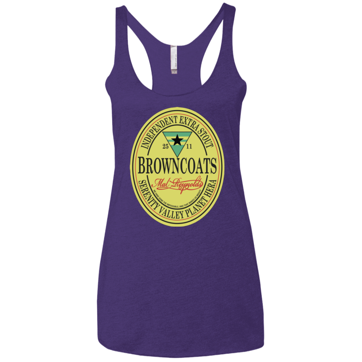 T-Shirts Purple / X-Small Browncoats Stout Women's Triblend Racerback Tank