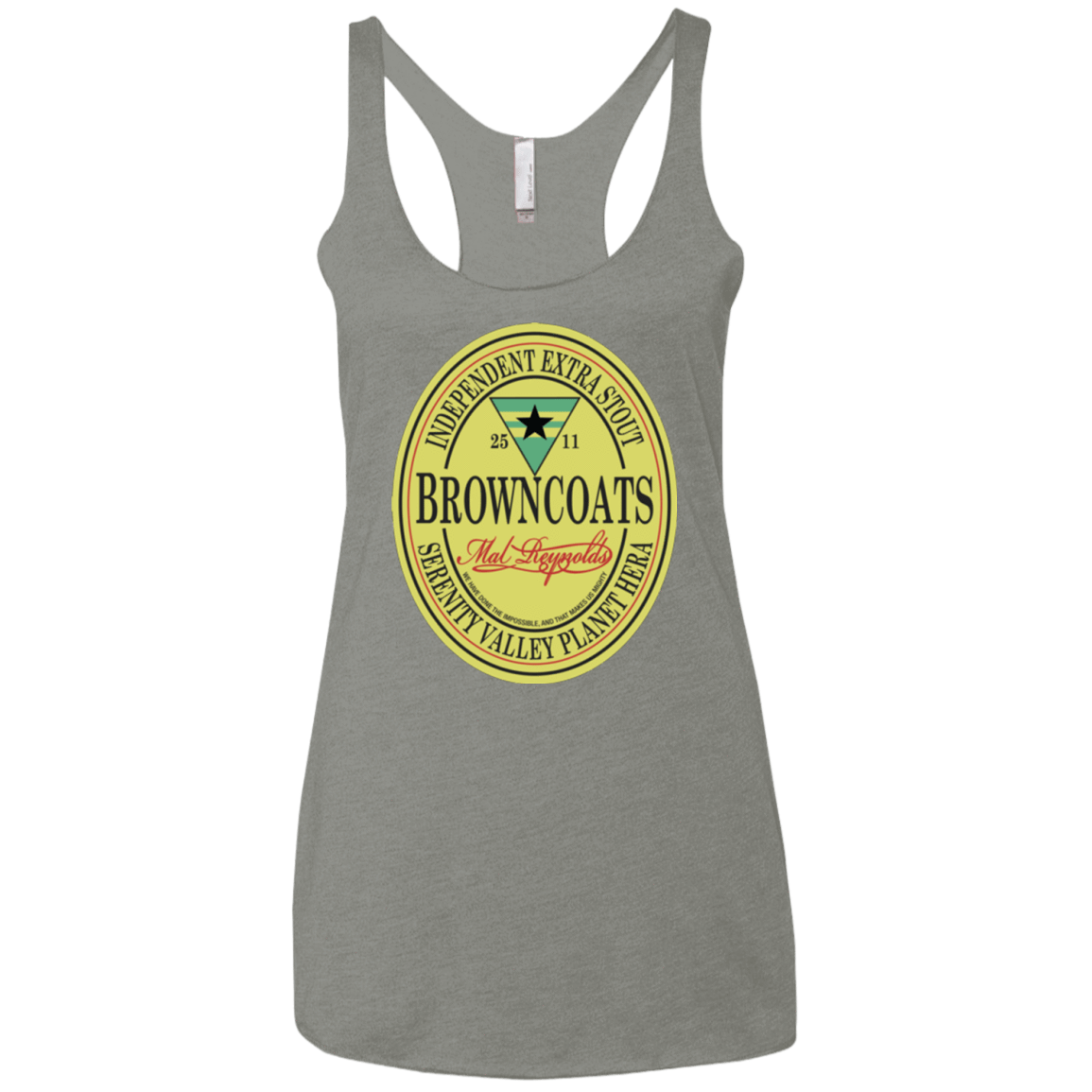 T-Shirts Venetian Grey / X-Small Browncoats Stout Women's Triblend Racerback Tank