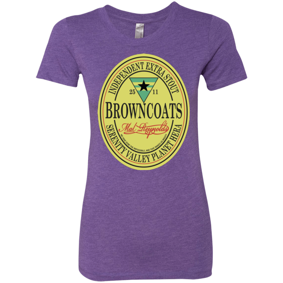 T-Shirts Purple Rush / Small Browncoats Stout Women's Triblend T-Shirt