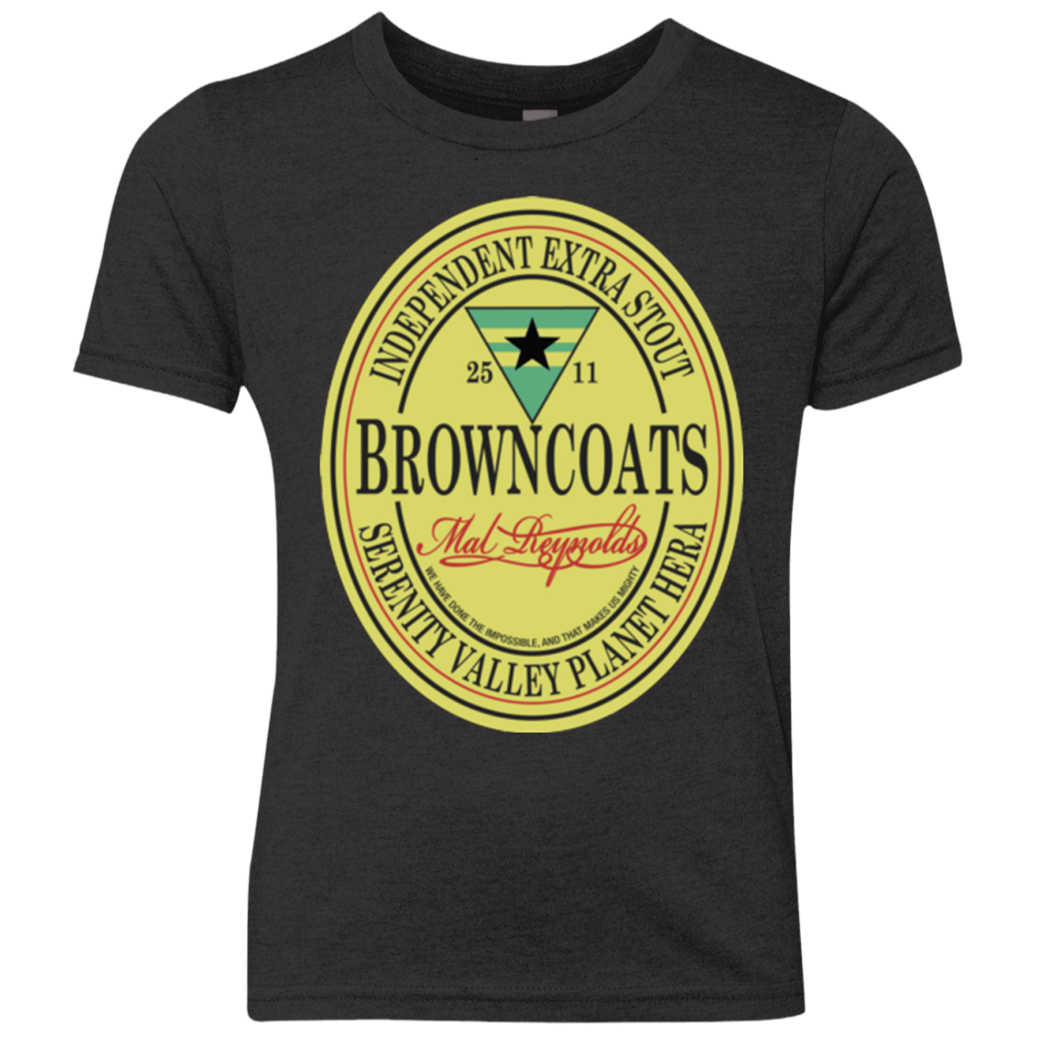 T-Shirts Vintage Black / YXS Browncoats Stout Youth Triblend T-Shirt