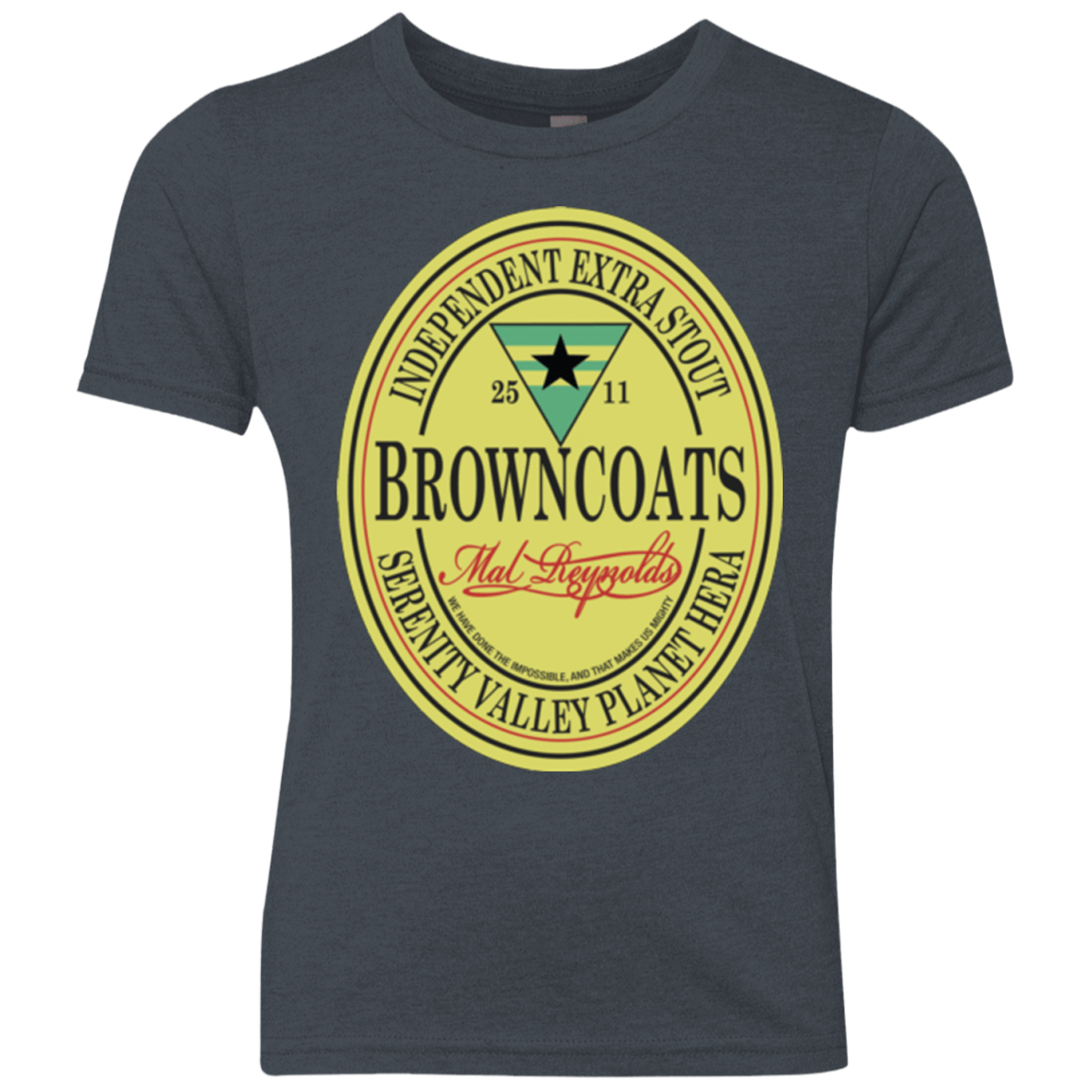 T-Shirts Vintage Navy / YXS Browncoats Stout Youth Triblend T-Shirt