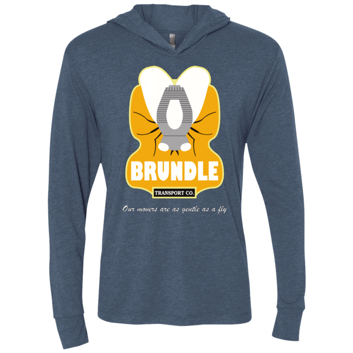 T-Shirts Indigo / X-Small Brundle Transportation Triblend Long Sleeve Hoodie Tee