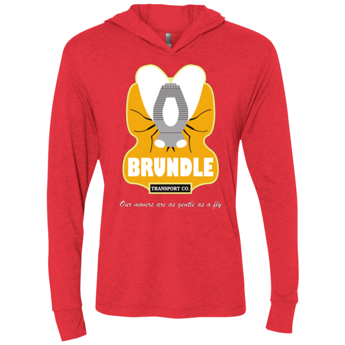T-Shirts Vintage Red / X-Small Brundle Transportation Triblend Long Sleeve Hoodie Tee