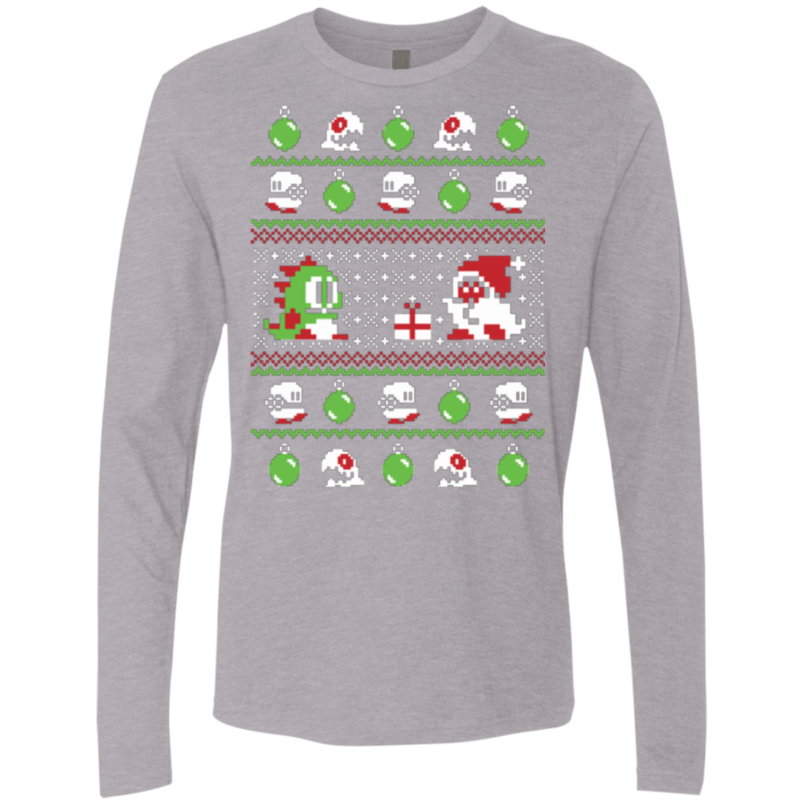 T-Shirts Heather Grey / Small Bubble Bauble Men's Premium Long Sleeve