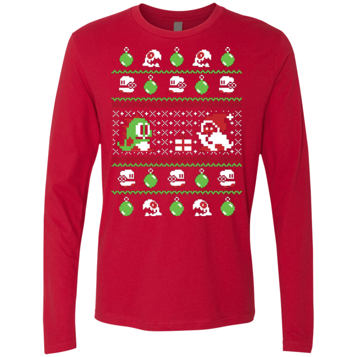 T-Shirts Red / Small Bubble Bauble Men's Premium Long Sleeve