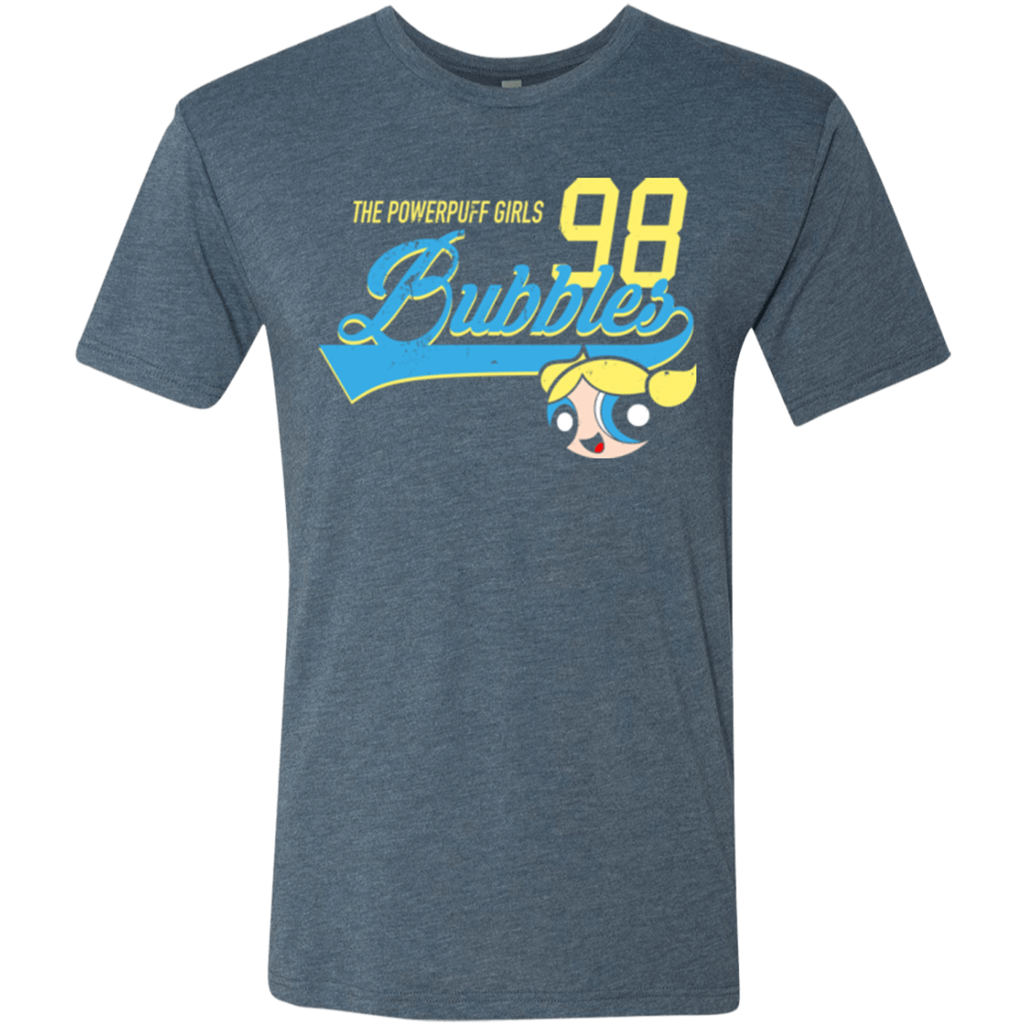 T-Shirts Indigo / Small Bubbles Men's Triblend T-Shirt