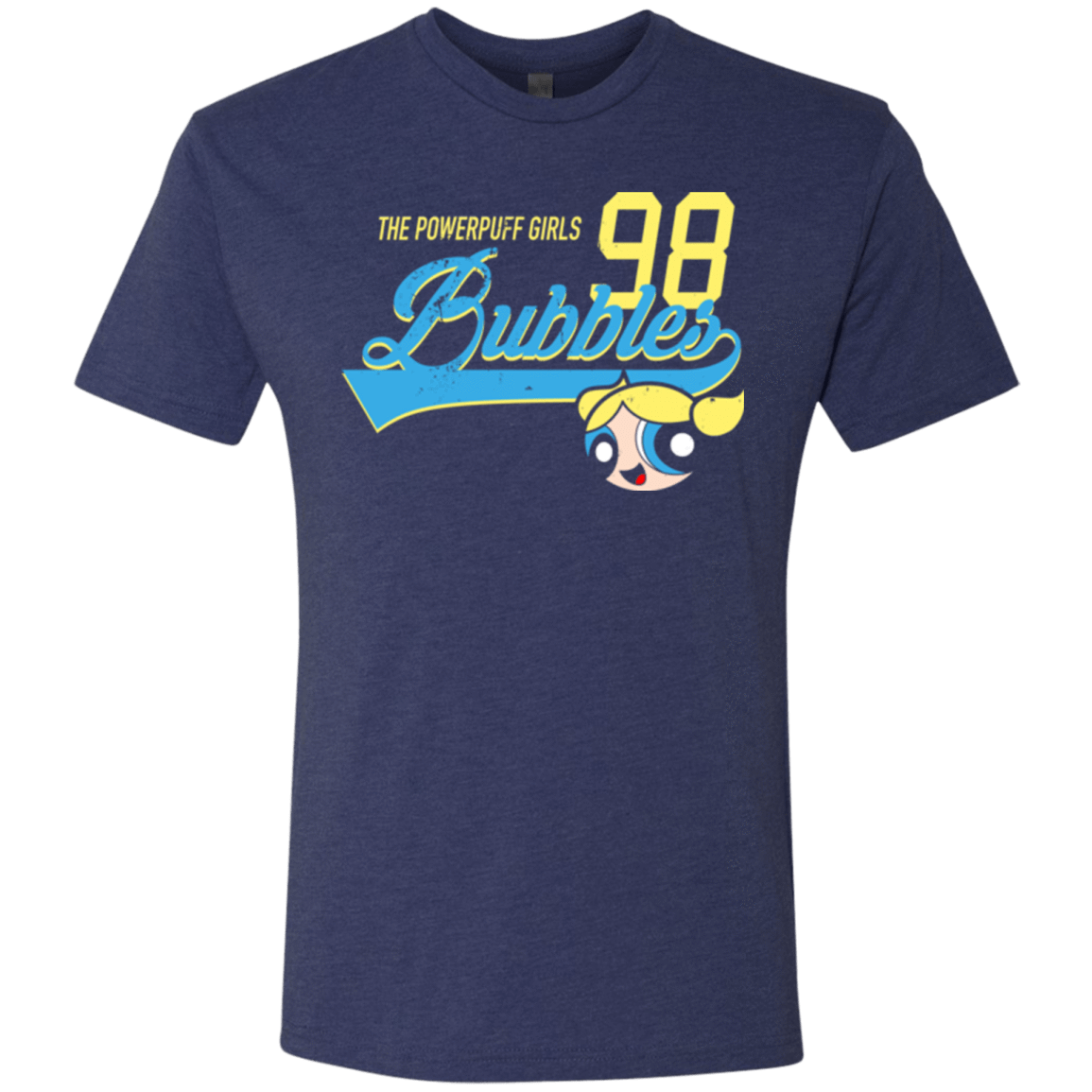 T-Shirts Vintage Navy / Small Bubbles Men's Triblend T-Shirt