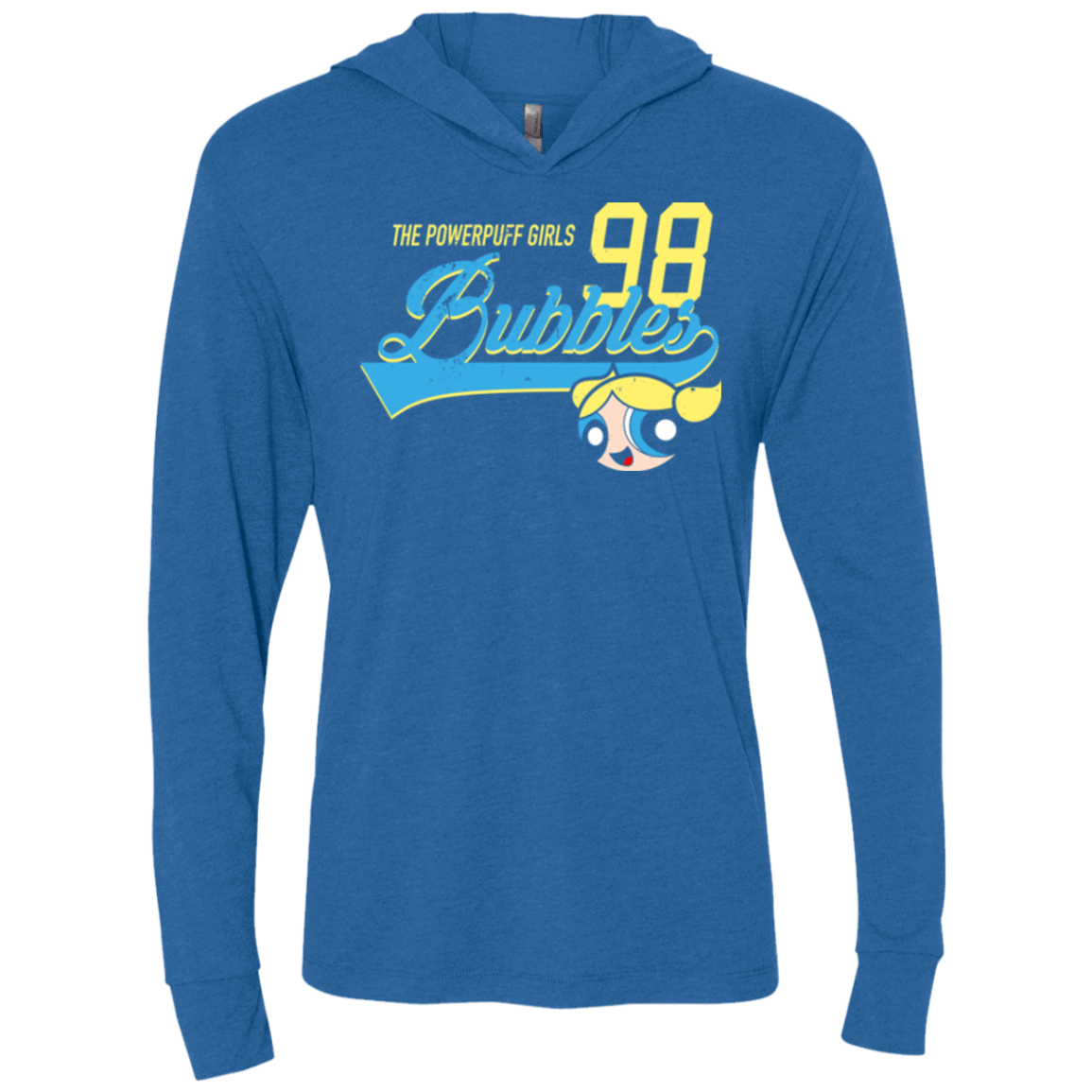 T-Shirts Vintage Royal / X-Small Bubbles Triblend Long Sleeve Hoodie Tee