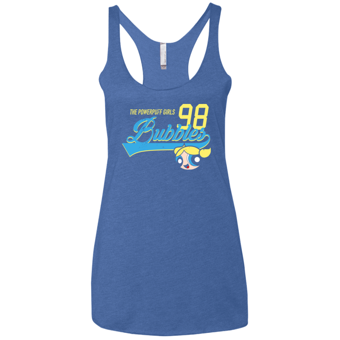 T-Shirts Vintage Royal / X-Small Bubbles Women's Triblend Racerback Tank