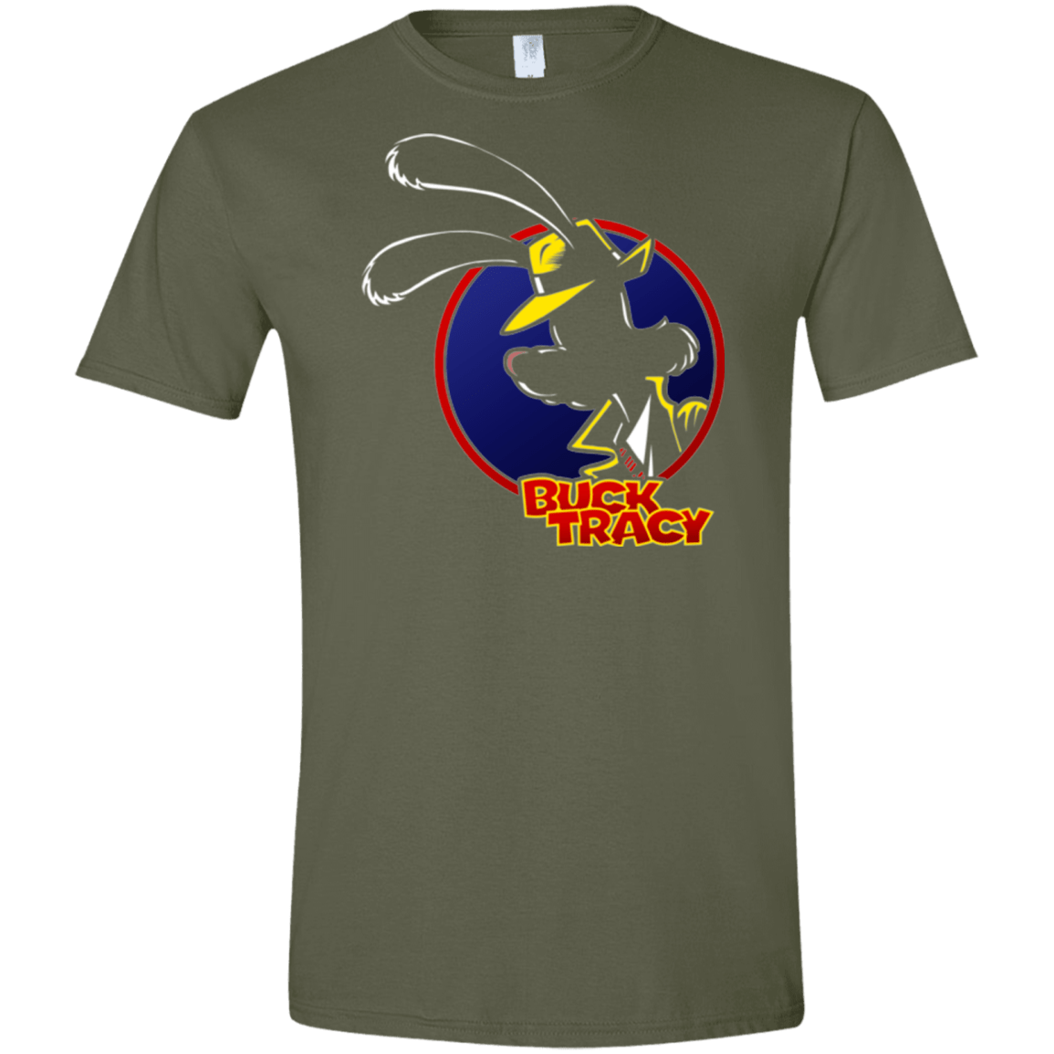 T-Shirts Military Green / S Buck Tracy Men's Semi-Fitted Softstyle
