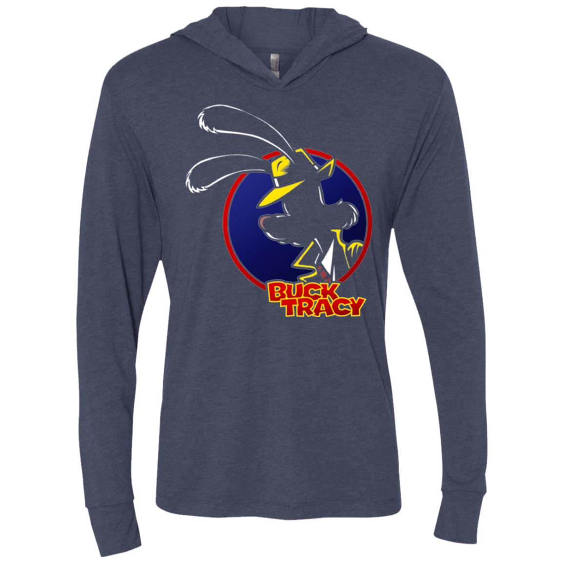 T-Shirts Vintage Navy / X-Small Buck Tracy Triblend Long Sleeve Hoodie Tee