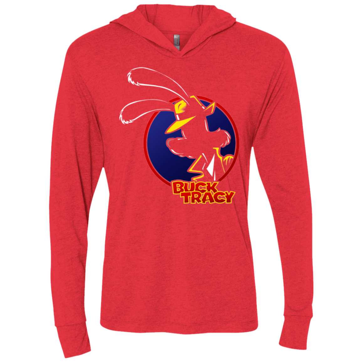 T-Shirts Vintage Red / X-Small Buck Tracy Triblend Long Sleeve Hoodie Tee